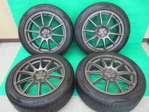 CROSS-SPEED【18inch 8J+45 5H-PCD100】☆2022年製☆ 225/50R18 夏タイヤ4本set☆埼玉県発 現物確認OK♪225/50-18 MINERVA/X-Speed