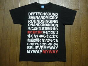 DefTech　デフテック　MY WAY　歌詞　半袖　Tシャツ　サイズM