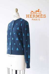 HERMES エルメス カシミヤ ニット カーディガン size 36 1209