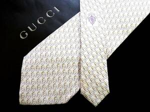 ♪*:.*:№Y7610【美品】グッチ【GUCCI】 総ＧＧロゴ柄 ネクタイ