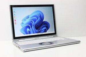 1円スタート ノートパソコン 2in1PC Windows11 WPS office搭載 Panasonic レッツノート CF-XZ6 SSD256GB メモリ8GB 第7世代 Core i5