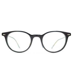 未使用品 OLIVER PEOPLES Elyo 46-20 パント メガネ サングラス フレーム ブラック オリバーピープルズ イタリア製 ボストン