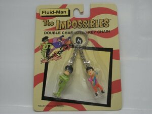 スーパースリー★The IMPOSSIBLES★ダブル キャラクター キーチェーン★Fluid－Man★DOUBLE CHARACTER KEY CHAIN★ハンナバーベラ★1998年