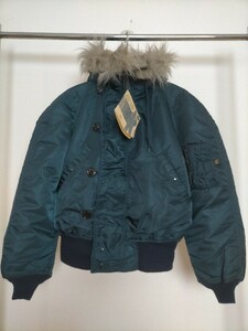 新品 デッドストック 90s USA製 Alpha Industries アルファ N2-B フライトジャケット S ネイビー ★N3-B 