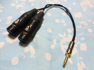 XLR コネクタ 3ピン (メス) ×2 → 4.4mm5極 トープラ販売 高品質 変換ケーブル ( L字 対応可) WM1A 1Z ZX300 TA-ZH1ES R2R2000 Cayin N8