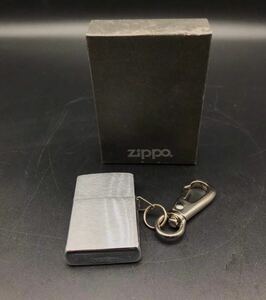 夏本　11月　No.73　ZIPPO　ジッポ　オイルライター　無地　シルバー　喫煙具　喫煙グッズ　カルビナ付　箱付き　USA