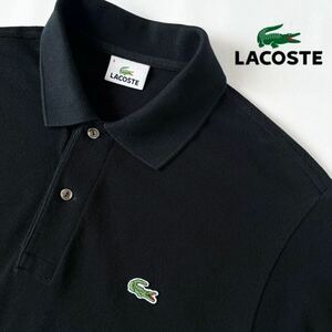 ラコステ LACOSTE 半袖 ポロシャツ 4 (L) ブラック L1212 シャツ 黒