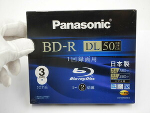 パナソニック BD-R 3パック ／ 1回録画用 ブルーレイディスク 50GB ／ LM-BR50W3