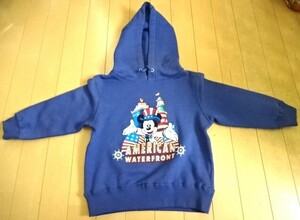 ◆【未使用】ミッキーマウス パーカー TOKYO Disney RESORT◆子供用 長袖 サイズ(100cm) ◆AMERICAN WATERFRONT オリエンタルランド