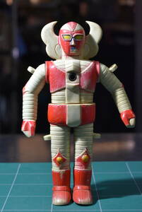 Qo382 Vtg Rare Bullmark Electroid Zaborger Soft Vinyl ブルマァク ロボット 電人ザボーガー ソフビ 当時モノ *60