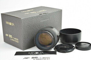 ★良品★MINOLTA ミノルタ AF 85mm F1.4G (D) Limited 付属品満載♪*B23