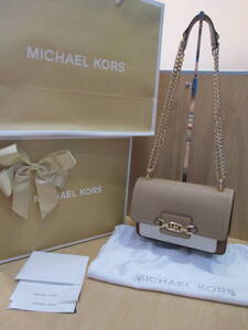 MICHAEL KORS マイケルコース チェーン ヘザー エクストラスモール クロスボディ ショルダー バッグ 正規店購入 保存袋付き 箱付き 保管品