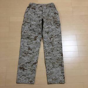 米軍実物 デザートマーパッドカモ パンツ スモールレギュラー 美品 USMC