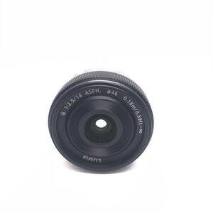 ★ジャンク品★　Panasonic パナソニック LUMIX G 14mm/F2.5 ASPH. H-H014　0.18m/0.59ｆｔ　L155 ♯7500