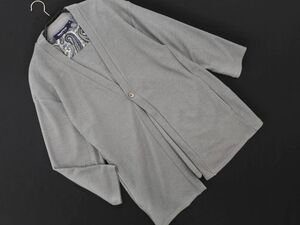 MEN’S BIGI メンズビギ UNIONSTATION Vネック カーディガン sizeM/グレー ■◇ ☆ eha1 メンズ