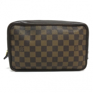 ルイヴィトン LOUIS VUITTON N47623 トゥルーストワレット ダミエ・キャンバス エベヌ CA0968 ポーチ ダミエ