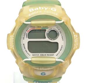 不動品【 CASIO Baby-G Reef 腕時計 1644 BG-370 】カシオ ベビージー レディース デジタル文字盤 グリーン イエロー クォーツ QZ MN