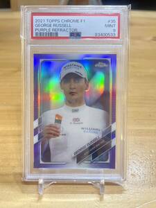 PSA9 2021 Topps Formula 1 GEORGE RUSSELL Puaple Refractor 399枚限定 ラッセル メルセデス F1