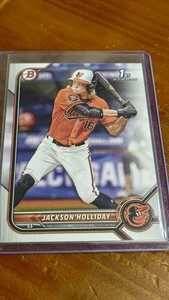 2022 bowman draft BD-168 jackson holliday 1st bowman card 