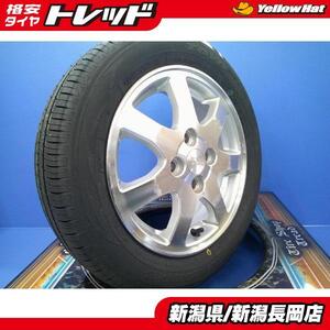 タント ミラ ムーヴ 中古 未使用品 23年 トーヨータイヤ NANOENERGY3 155/65R15 75S + 中古 ダイハツ純正アルミ 4.5J +45 4H100 条