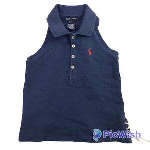 ralph lauren ラルフローレン　baby ベビー　kids キッズ　トップス　ノースリーブ　ポロシャツ　ワンポイント　4T（3歳-4歳　100cm）