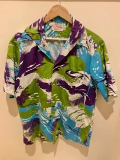 70s SEARS HAWAIIAN FASHIONS シアーズ　総柄シャツ