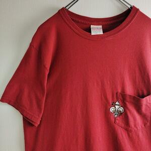 LUCKY BRAND Tシャツ 半袖シャツ レッド USA製 メンズL