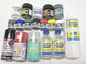 Mr.ホビー エアーブラシ用うすめ液・Mr.カラー 下地・サーフェイサー・ガンダムカラー　他 塗料類セット　プラモ　同梱OK　1円スタート★S