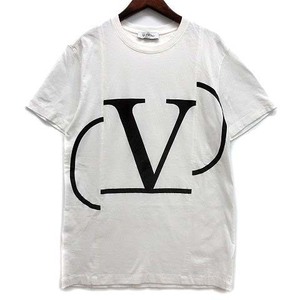 ヴァレンティノ ヴァレンチノ VALENTINO Vロゴ オーバーサイズ Tシャツ 半袖 Deconstructed V Logo Tee ホワイト 白 S RB0MG01G4LD