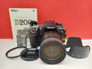 ■ Nikon D200 ボディ AF-S DX NIKKOR 18-200mm F3.5-5.6 GII ED レンズ 動作確認済 デジタル一眼レフカメラ バッテリー ニコン