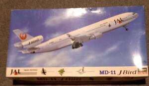 ハセガワ　JAL MD-11 J BIRD 1:200 10108 LT8:1500 組み立て途中　パーツ欠品なし