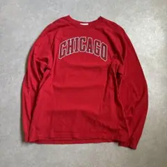 CHICAGO BULLS シカゴブルズ バスケット ロンT XL 着用画有