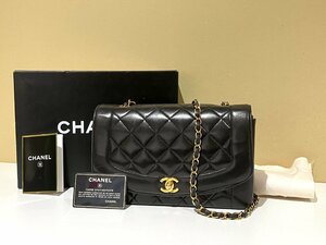 【S47775】シャネル　CHANEL　ダイアナ　フラップ　マトラッセ　チェーンショルダー　バッグ　25cm　中古品　経年保管品　使用感・内カビ有