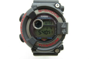 1円～【動作品】 CASIO カシオ G-SHOCK ジーショック FROGMAN フロッグマン DW-8200 デジタル腕時計　チタン　ブラック　7-1-10