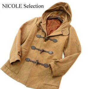 NICOLE Selection ニコル セレクション 秋冬 ウール★ ダッフル コート Sz.46　メンズ　A1T13720_B#N