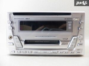 JVC CD MD プレーヤー デッキ KW-MCD400-W 2DIN カーオーディオ 棚C8