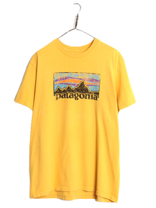 USA製 パタゴニア プリント 半袖 Tシャツ メンズ XL / 古着 Patagonia アウトドア グラフィック スリムフィット オーガニック 大きいサイズ