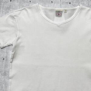 AVIREX サーマル ストレッチ 半袖 Vネック Tシャツ アヴィレックス　　アビレックス ミリタリー ホワイト 無地 シンプル インナー 柳10112