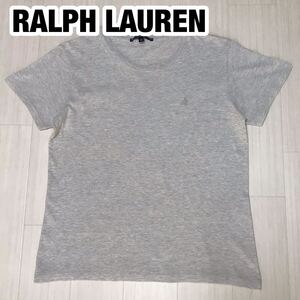 RALPH LAUREN SPORT ラルフローレン スポーツ 半袖Tシャツ M ライトグレー 霜降り 刺繍ポニー