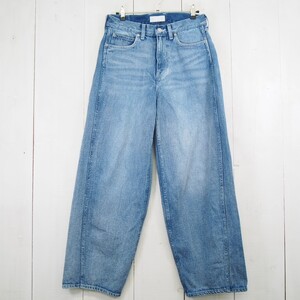 GLR DENIM ユナイテッドアローズ GREEN LABEL RELAXING ワイドデニムパンツ(38)ブルー