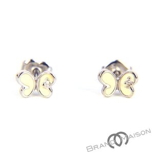 Aランク【スタージュエリー】バタフライピアス/K18WG/1.1g/Star Jewelry/レディース/アクセサリー/ホワイトゴールド