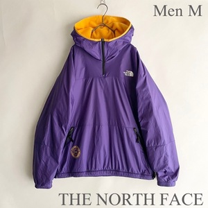 【極美品】THE NORTH FACE ノースフェイス GRAPHIC COLLECTION リバーシブル プルオーバー ジャケット パープル×イエロー size M sk