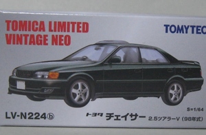 トミカ LV N 224b チェイサー 2.5ツアラーV 濃緑 ダークグリーン 98年式 トミカリミテッド ヴィンテージ 1/64　NEO 新品 未開封