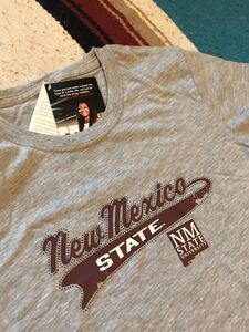 USA新品インディアンNEW MEXICOニューメキシコ大学UNMカレッジTシャツ/INDIANナバホピズニアメカジロックカントリー西海岸サーフアウトドア