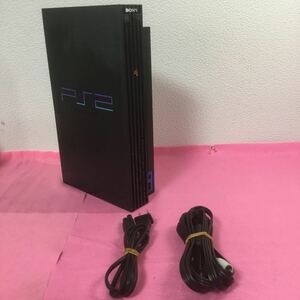 Z-659 SONY ソニー PS2本体 PlayStation2 プレイステーション2 SCPH-15000 ★通電確認のみ、電源ケーブル等付属、現状品、裏面に一部破損有