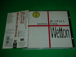 帯付 国内正規品★ジョン・ウェットン John Wetton ヴォイス・メイル Voice Mail★キング・クリムゾン/エイジア