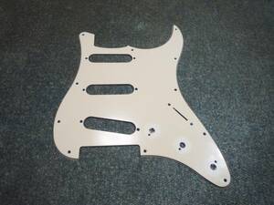 Stratocaster Type Pickguard White 3PLY SSS 11点留め シンクロ用 ピックガードホワイト 3プライ