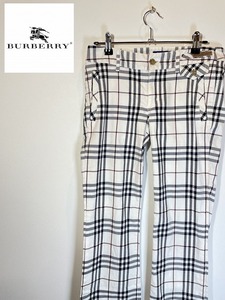 Burberry　レディース　ノバチェックパンツ　サイズ３８　0075