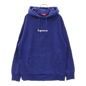 SUPREME シュプリーム 08AW Box Logo Pullover Royal ボックスロゴプルオーバーパーカー ロイヤルブルー