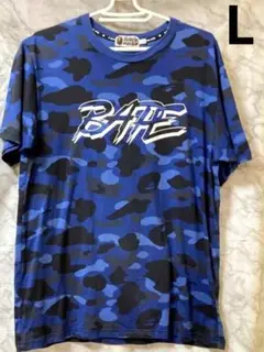 アベイシングエイプ a bathing ape カモ柄 半袖Tシャツ　L